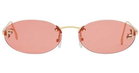 fendi sunglasses pink arms|fendi rimless sunglasses.